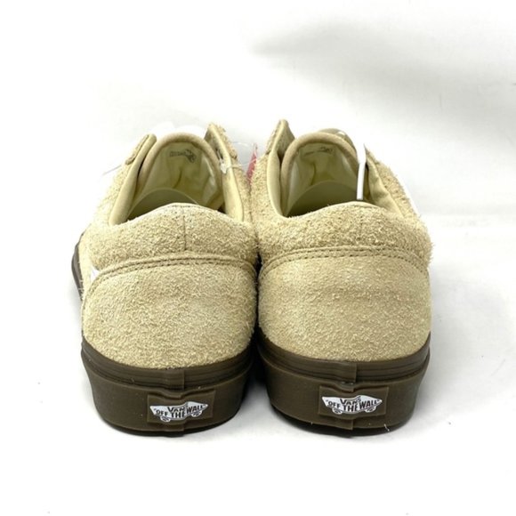 VANS Old Skool Hairy Suede Khaki Shoes For Men Low Top Skate Custom VN0005UAKHK - Picture 7 of 9